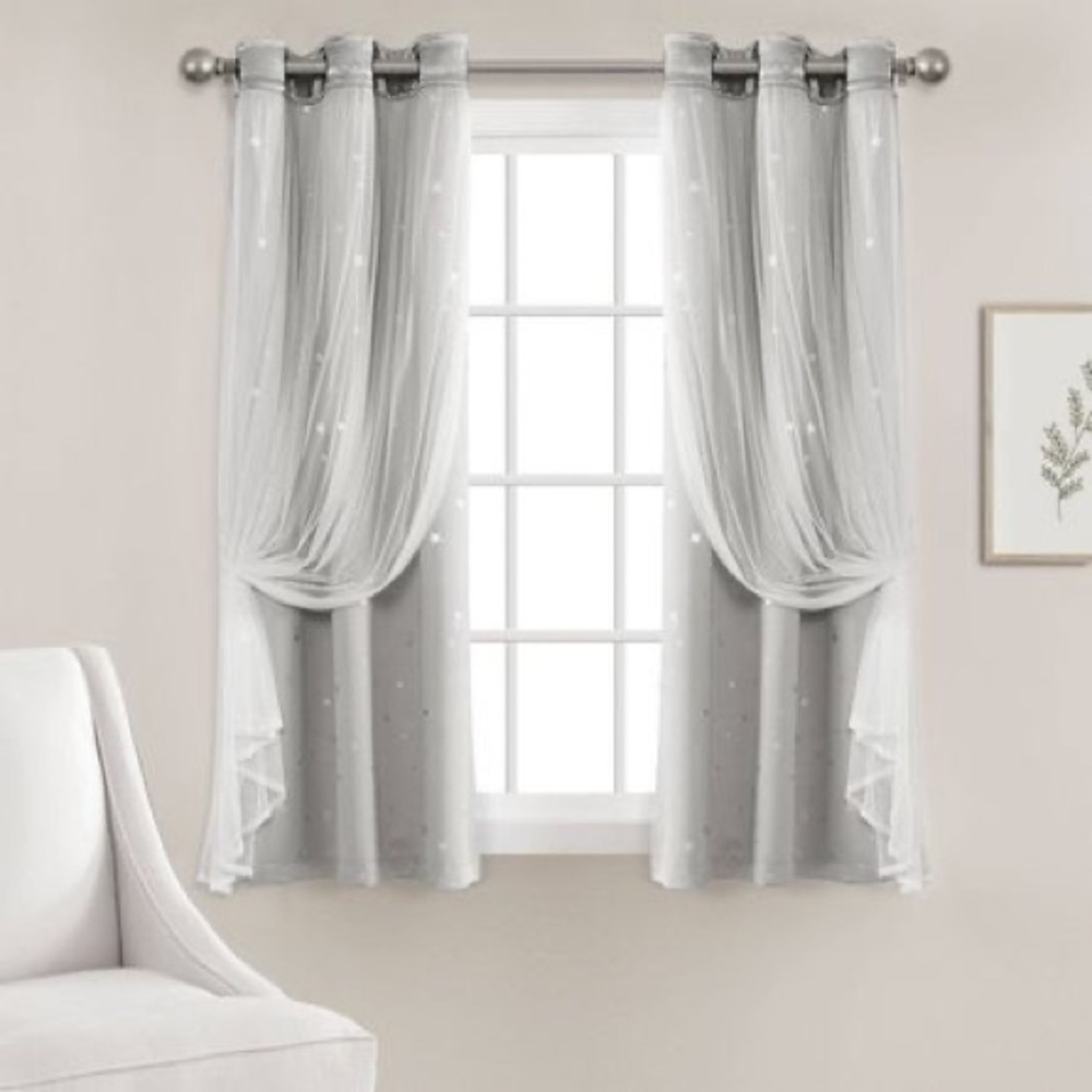 NWT Lush Blackout Star Curtains